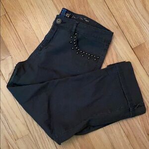 Apt 9 size 10 cropped jeans green